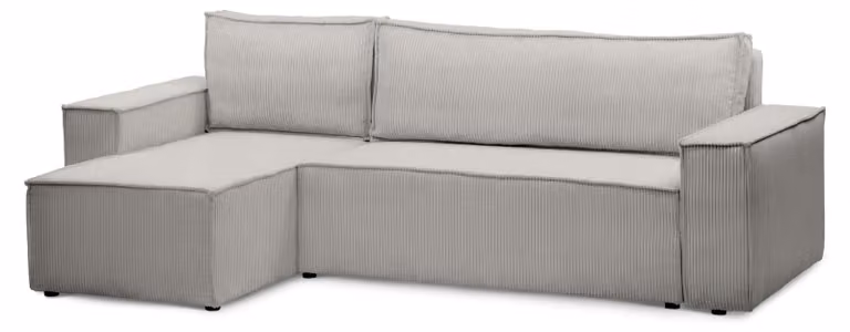 Divano a tre posti con funzione letto, modello Agi, in legno di faggio, colore bianco