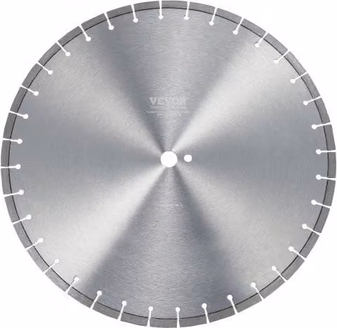 Lama per troncatrice diamantata VEVOR per calcestruzzo e pietra, diametro 350 mm, per lavori a secco o a umido, colore argento