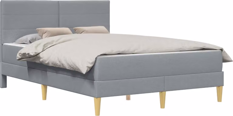 Struttura del letto Grigio chiaro 120 x 200 cm Poliestere
