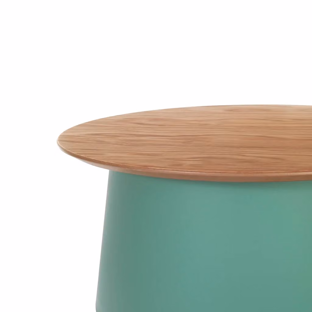 Tavolino rotondo MARUS-B AQA DESIGN verde con finitura opaca – 2