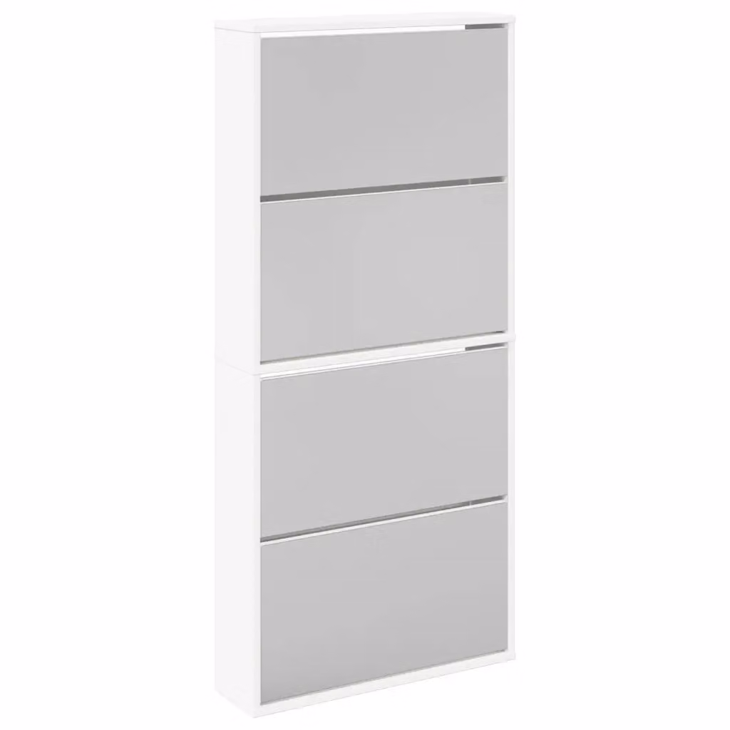 Scarpiera con Specchio Design Mania Bianca L: 63 cm, P: 17 cm, H: 134 cm – 2