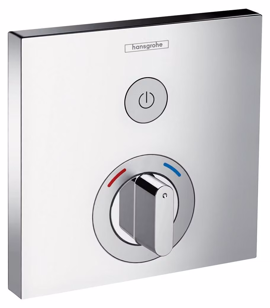 Miscelatore monocomando da incasso, 1 uscita, cromato, con pulsante Select