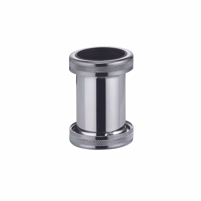 Raccordo per tubi Kludi con 2 raccordi a vite cromati, 1 pz.