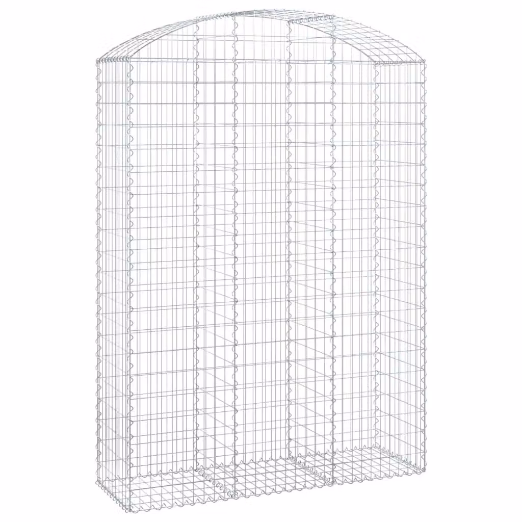 Cesto Gabbione ad Arco 150x50x200/220 cm Ferro Zincato