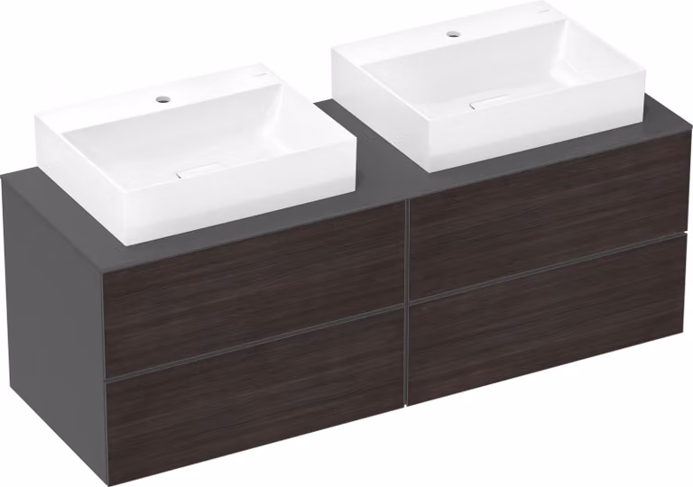 hansgrohe Xelovos E lavabo, sans trop-plein, 600x480mm, SmartClean, poli, avec garniture découlement, 61094450, 61094450