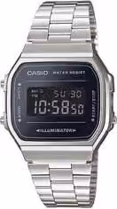 Orologio Casio Vintage Iconic Silver e Black A168WEM 1EF