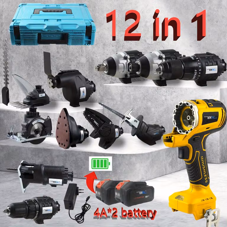 Trapano avvitatore - Trapano a percussione - Trapano avvitatore - Trapano - Avvitatore - Motore brushless da 18V