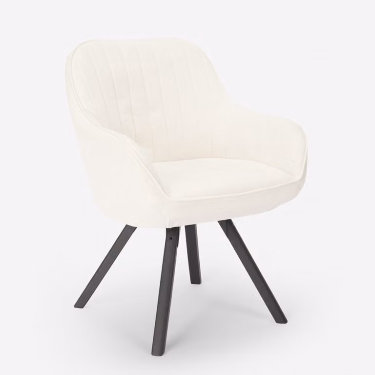 Sedia girevole per ristorante di design moderno Tandil - bianco