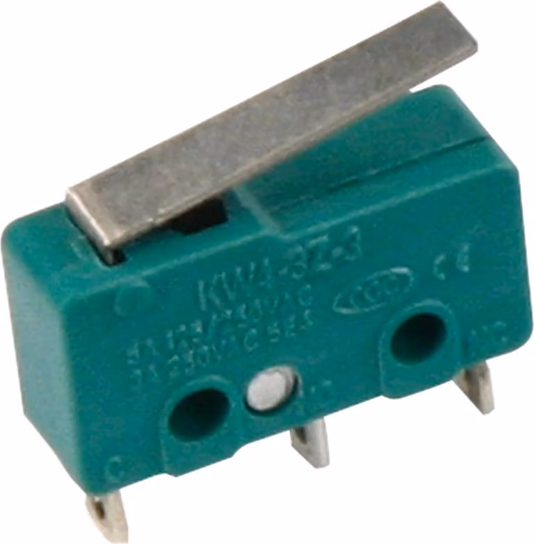 Microinterruttore McPower, 250V/5A, tripolare, a molla, a pulsante: ON/OFF