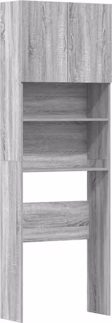 Mobile Lavatrice Grigio Sonoma in Legno Multistrato CFW7826054 L: 64 cm, P: 24 cm, H: 190 cm – 1