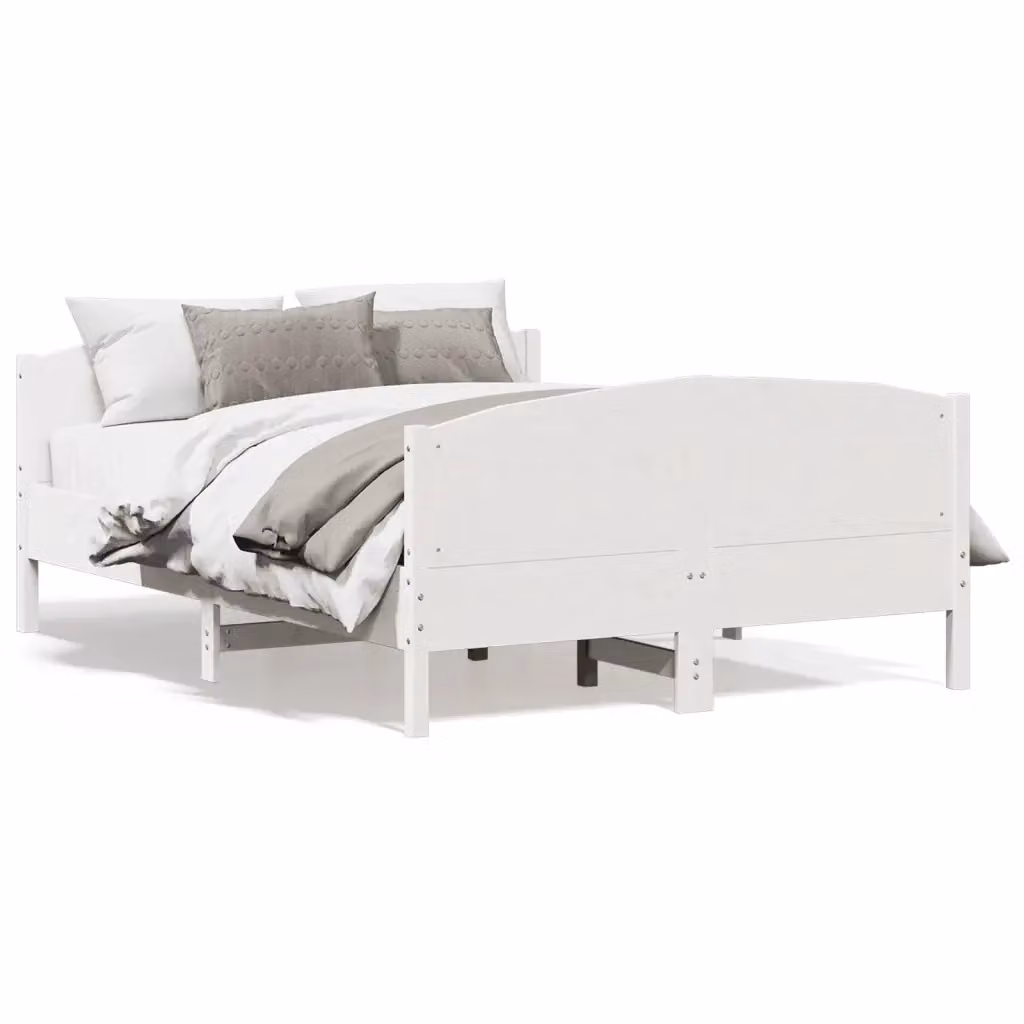 Struttura Letto Design Mania in Legno Massello di Pino Bianco con Doghe Fisse L/P/H: 120 x 200 x 74.5 cm – 2