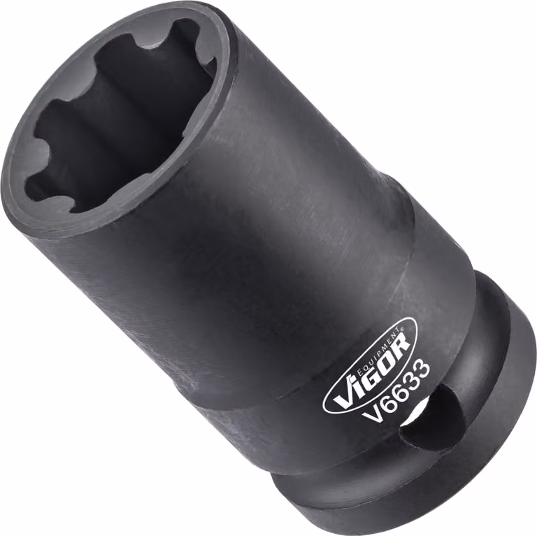 Inserto per chiave a bussola VIGOR V6633 1/2" con profilo a scanalature SW 22 mm