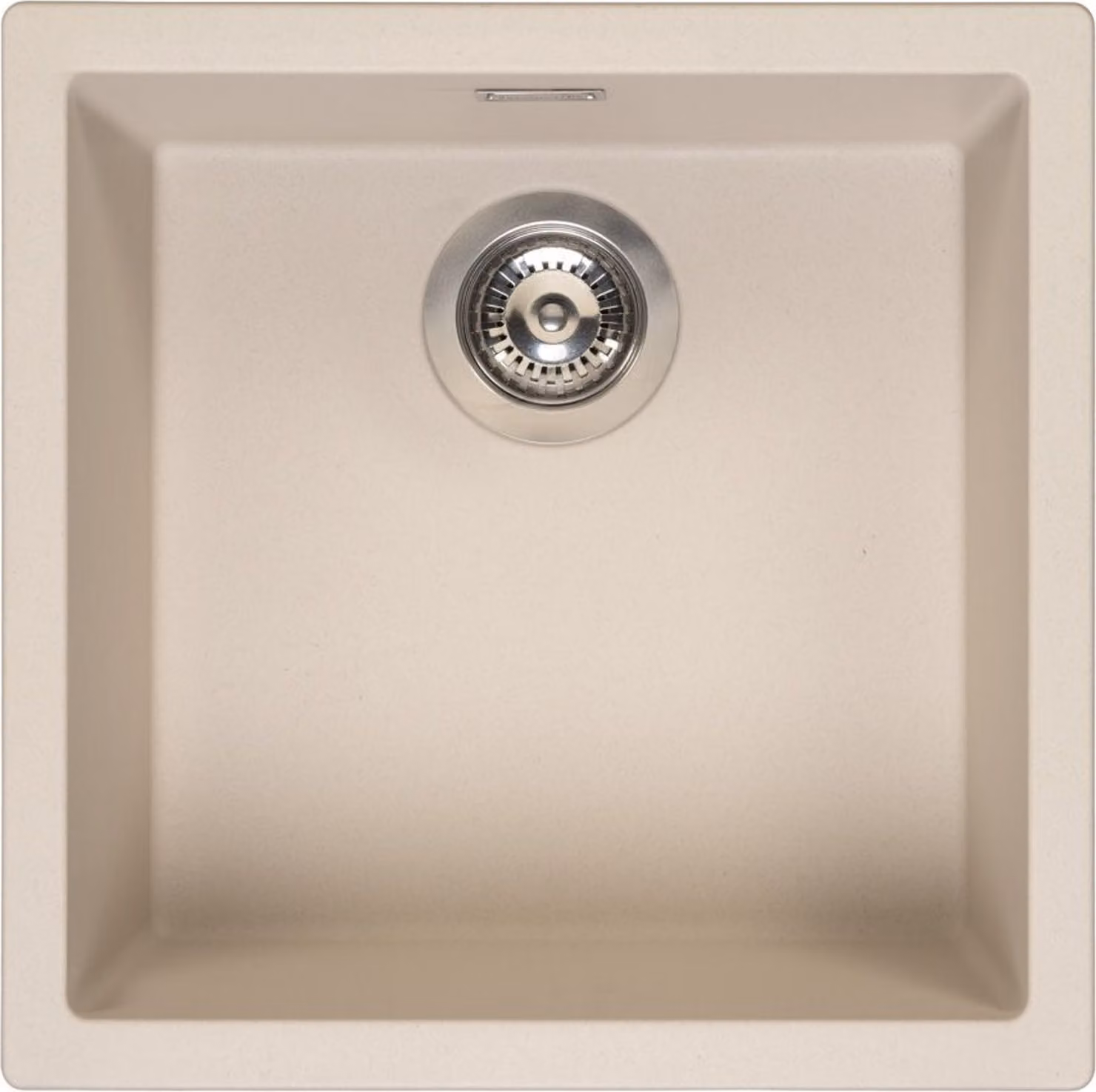 Lavello quadrato Reginox, lavello da cucina in granito Amsterdam, Caffe Silvery brown 40x40cm, R32336