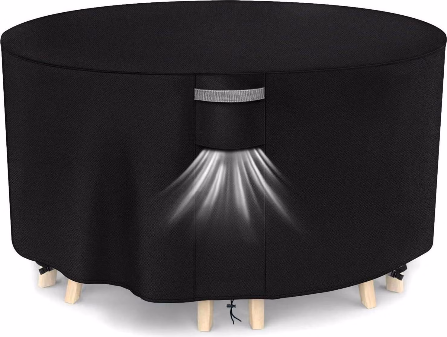 Telone per mobili da giardino rotondo Ø250x104cm Impermeabile Protezione UV