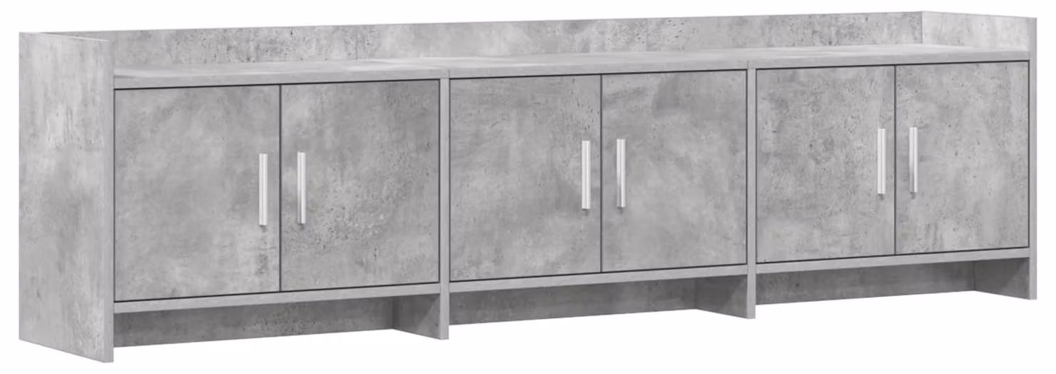 Mobile TV 168 x 33 x 47 cm. Colore: grigio cemento. Materiale: legno composito