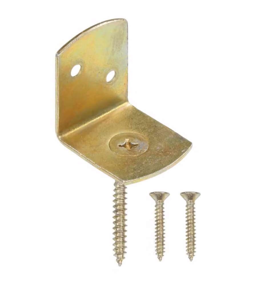 Staffe per Pannello di Recinzione 48 pz a L in Metallo Zincato