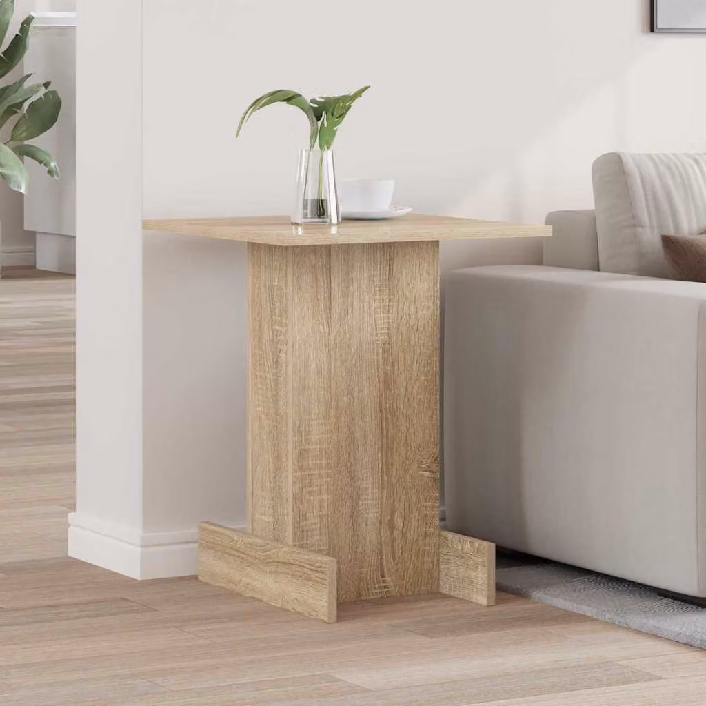 vidaXL Tavolino moderno in legno color rovere, L/P/H: 44,5 x 45 x 55 cm