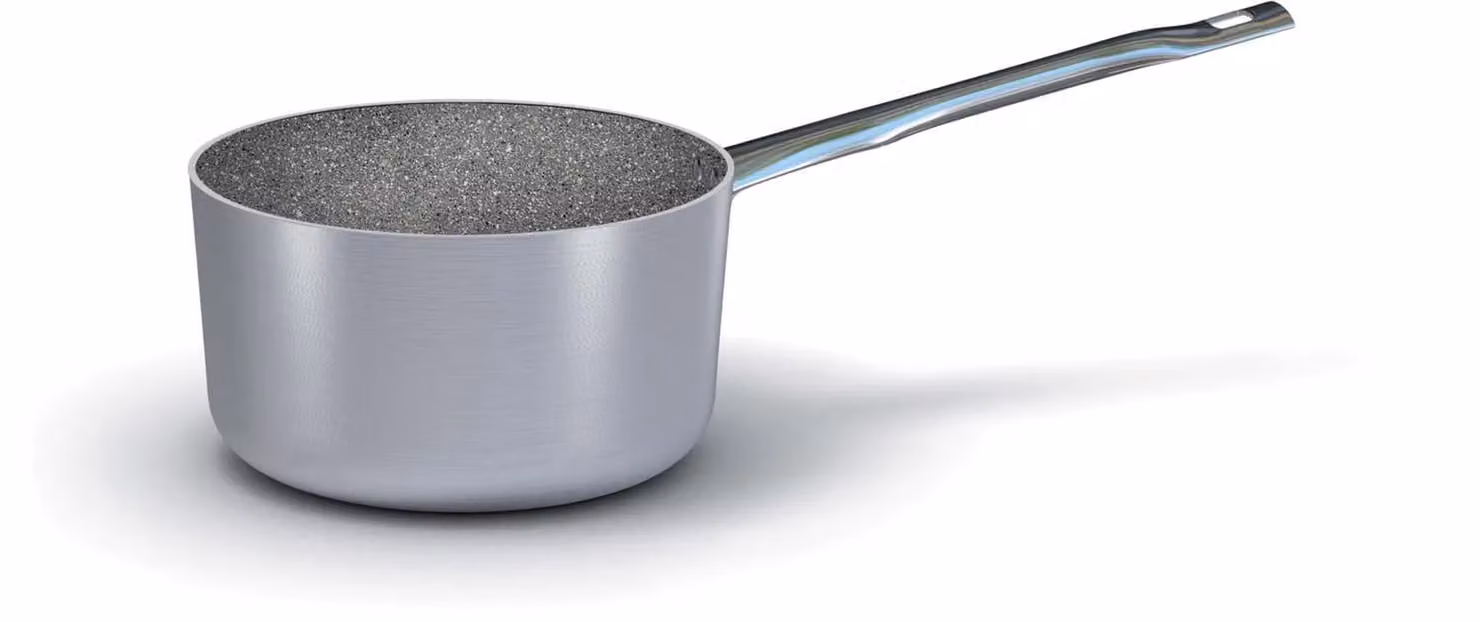 Casseruola media in alluminio antiaderente Stone per induzione con un manico, spessore 4 mm, diam. 24cm