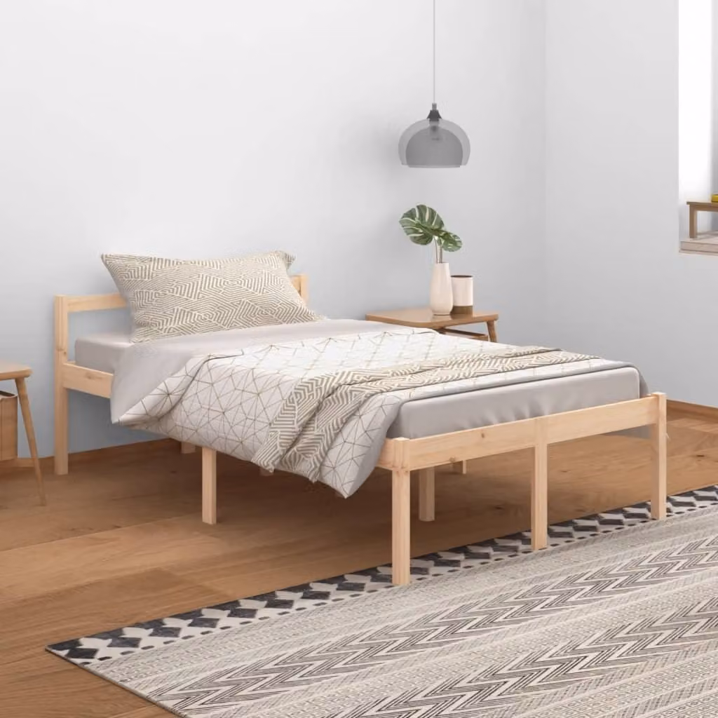 The Living Store Letto Senior 120x200 cm in legno massiccio di pino
