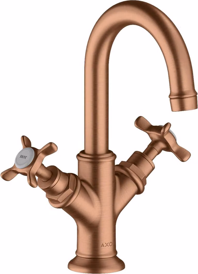 hansgrohe AXOR Montreux mitigeur lavabo 2 poignées 160, vidage rapide, pour lavabo, 16505310, 16505310