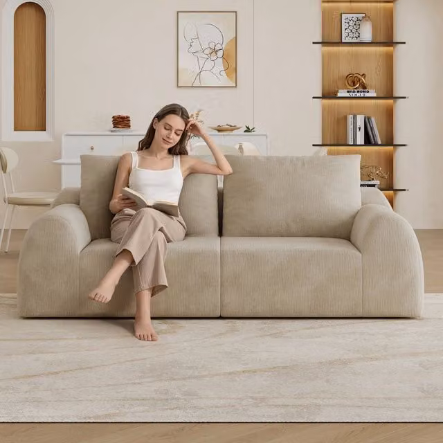 Divano 2 posti ¨C Minimal ¨C colore tortora, 190cm