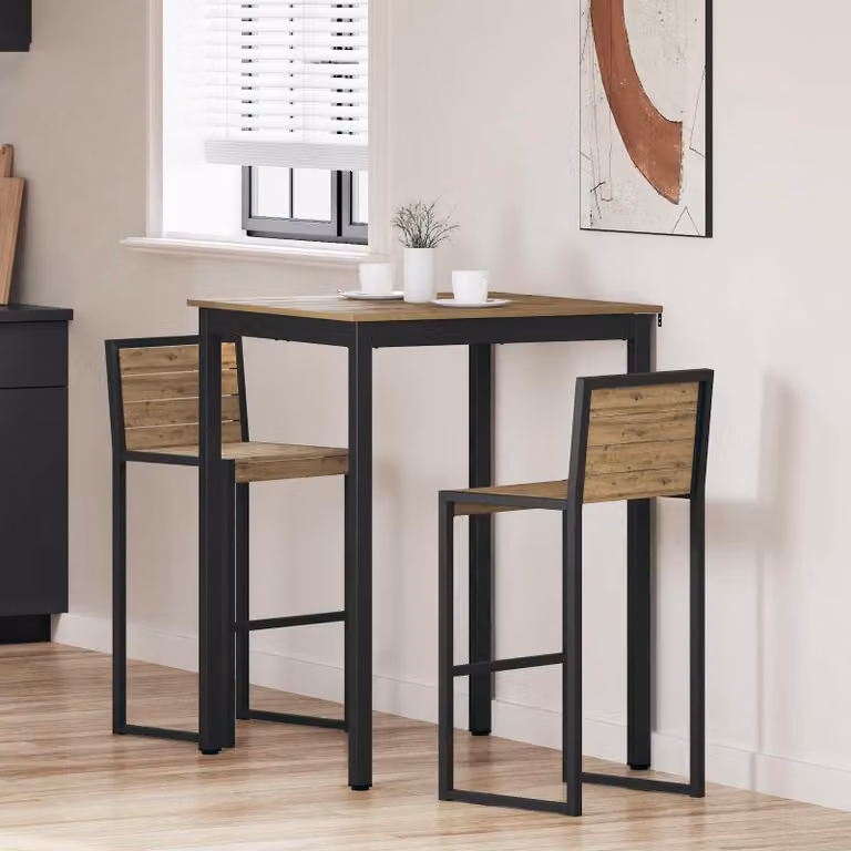 Maison Exclusive - Tavolino in legno composito, forma quadrata