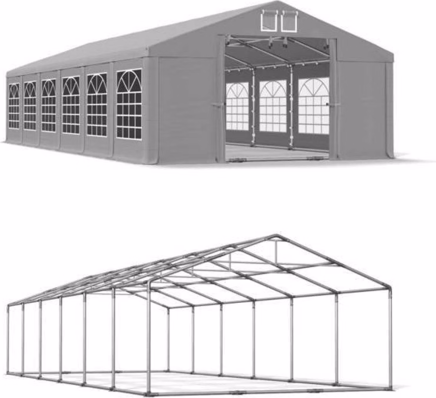 Tenda estiva 6x12 Grigio SUMMER PLUS ISD