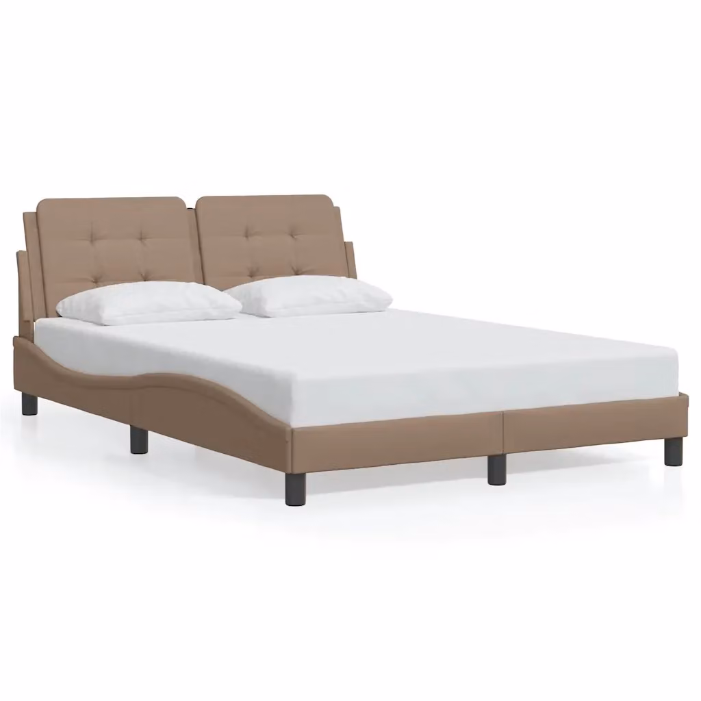 Giroletto senza materasso Zadar vidaXL in similpelle color cappuccino, L/P/H: 140 x 200 cm – 2