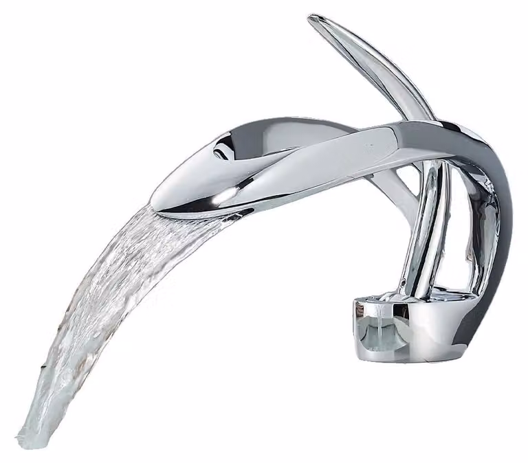Miscelatore per lavabo, materiale: ottone, monocomando, finitura: cromo, corpo in ottone