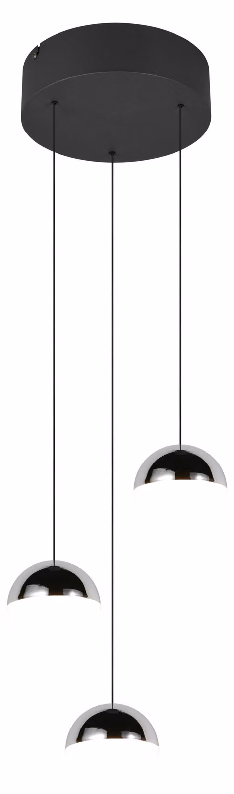 Reality Leuchten Lampada a sospensione a LED SANTA DH 25x150 cm argento