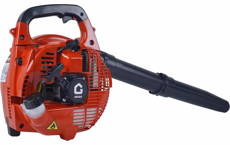 Soffiatore per foglie - Soffiatore manuale - Motore a benzina a 2 tempi da 28 cc - Portata d'aria 490 CFM - Velocità dell'aria 280 MPH - Autonomia fino a 160 min - Rosso