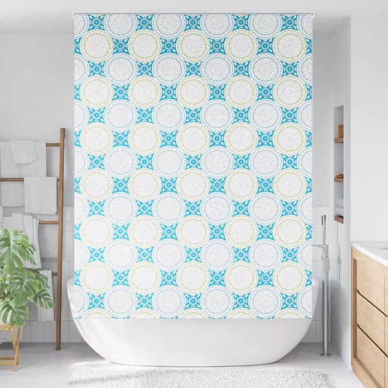 vidaXL Tenda a Rullo Doccia 150x240 cm Larghezza Tessuto 146 cm
