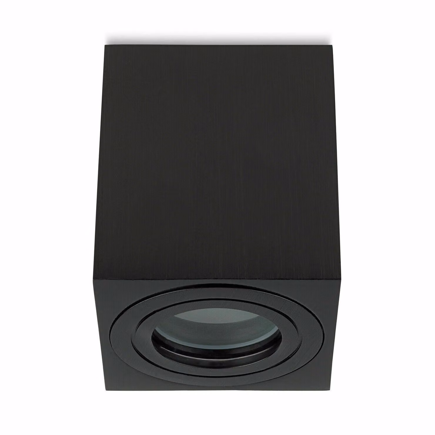 Sweet LED faretto da superficie bagno angolare GU10 alluminio nero IP44 faretto da superficie