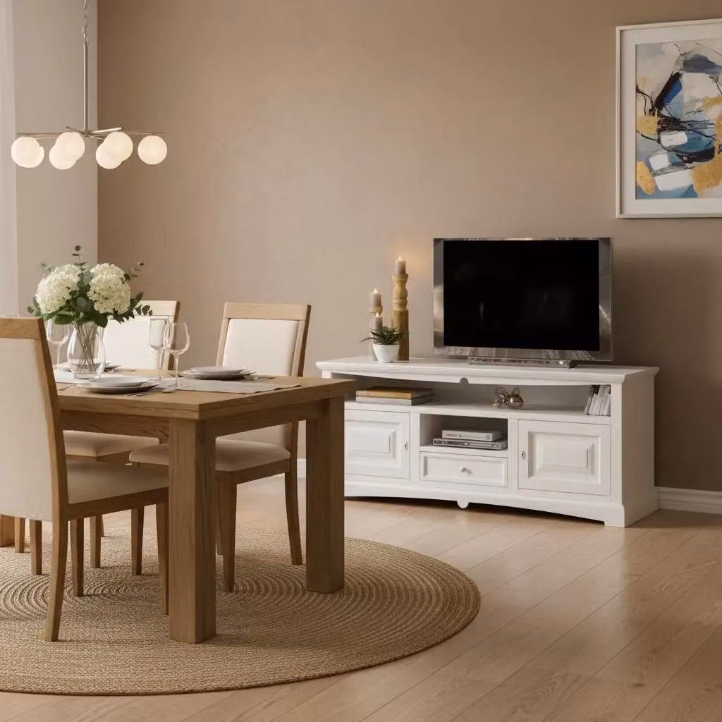 Mobile porta TV Goccia classico in legno bianco Mobili 2G L/P/H: 170 x 46 x 69 cm – 4
