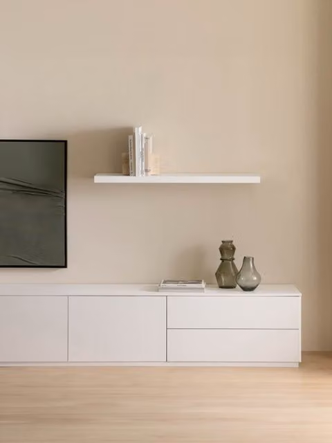 Mensola a parete Unite bianca Kenay Home – 1