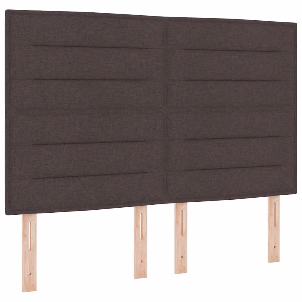 Letto a molla con illuminazione LED vidaXL in tessuto marrone L: 140 cm, P: 190 cm – 2