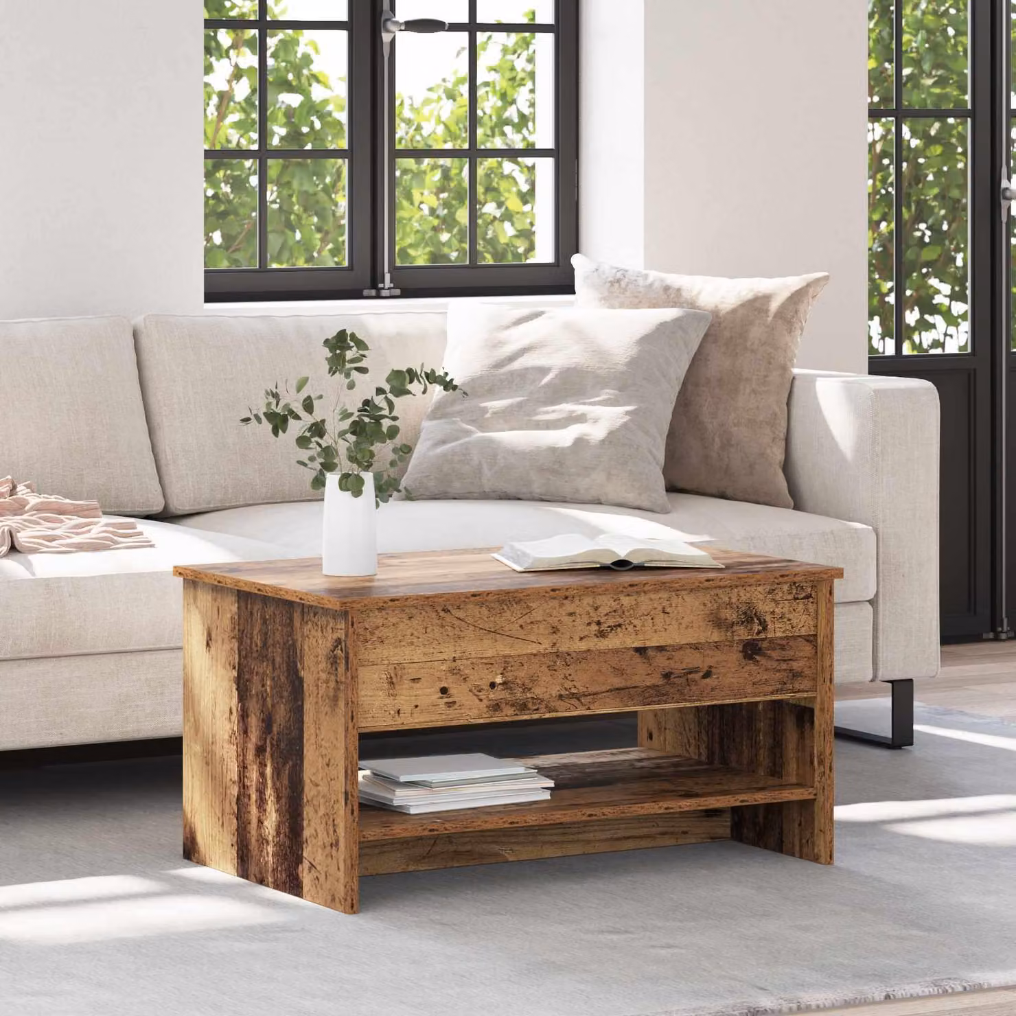 Maison Exclusive - Tavolino in legno antico 80 x 50,5 x 41,5 cm Materiale ligneo