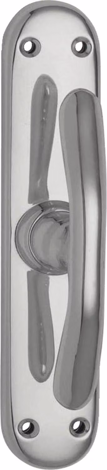 GRUNDMANN ELEGANT 521 - guida per finestre - curvo, alluminio lucido, 1 pezzo | Ferramenta Maniglia per finestre