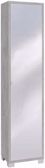 Colonna 1 Anta Specchio Kit Cemento cm 43x29x190h - Sarmog