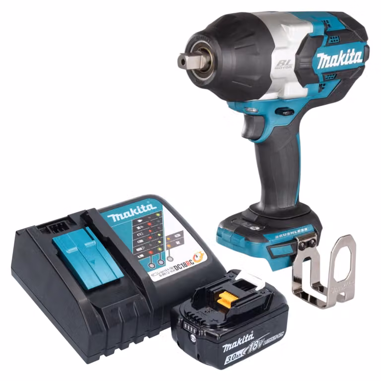 Avvitatore a impulsi a batteria Makita DTW 1004 RF1 18 V 1050 Nm 1/2" brushless + 1x batteria ricaricabile 3,0 Ah + caricabatterie