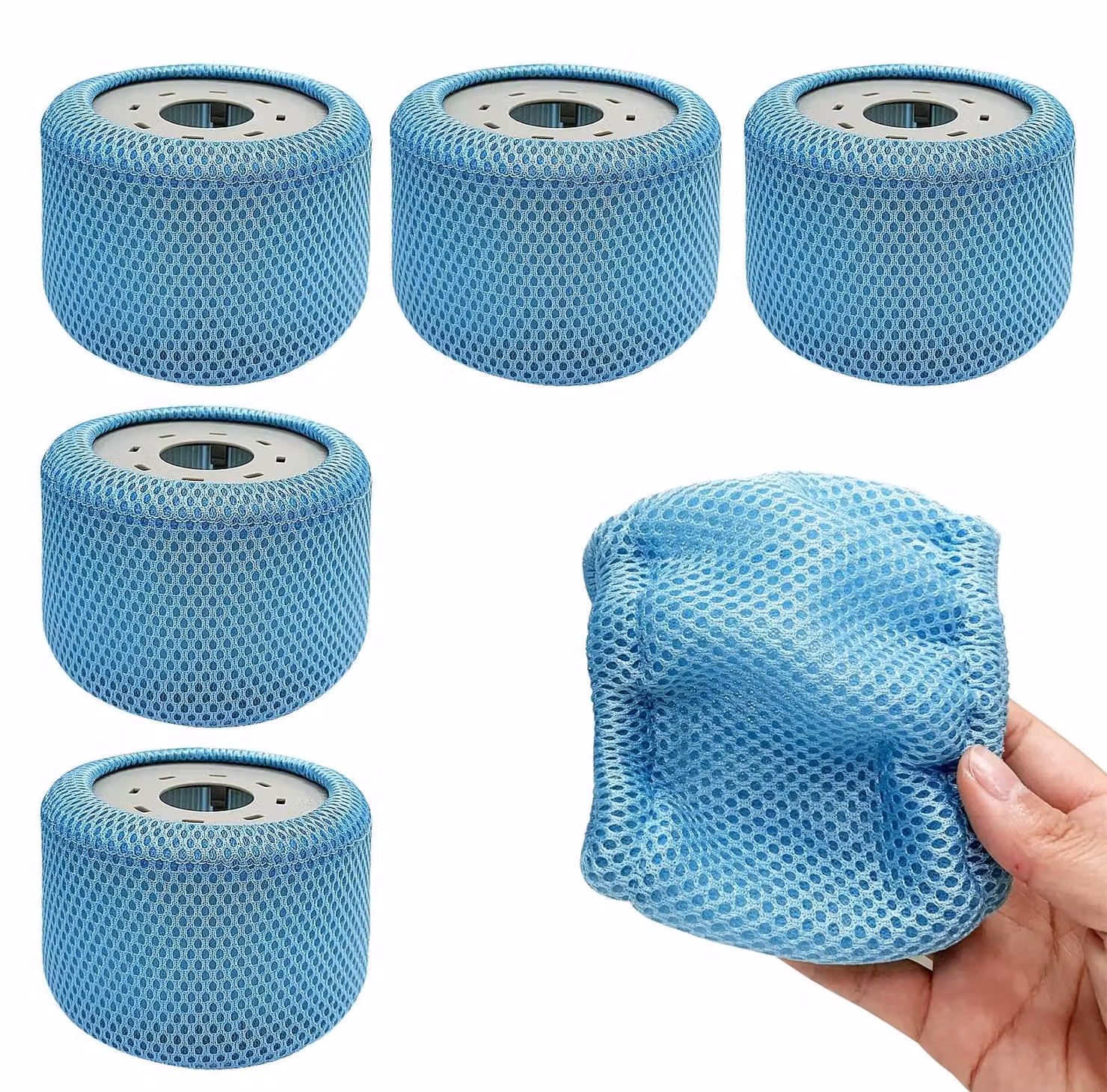 6 reti di protezione per filtri, accessori per piscine e spa