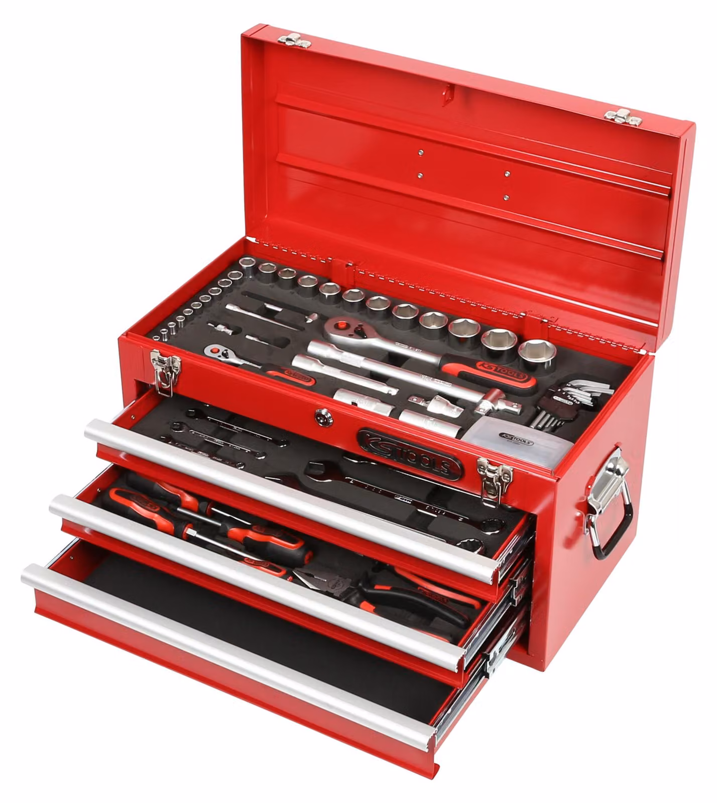 KS TOOLS Set di utensili 1/4"+1/2" 100 pezzi - 911.0100