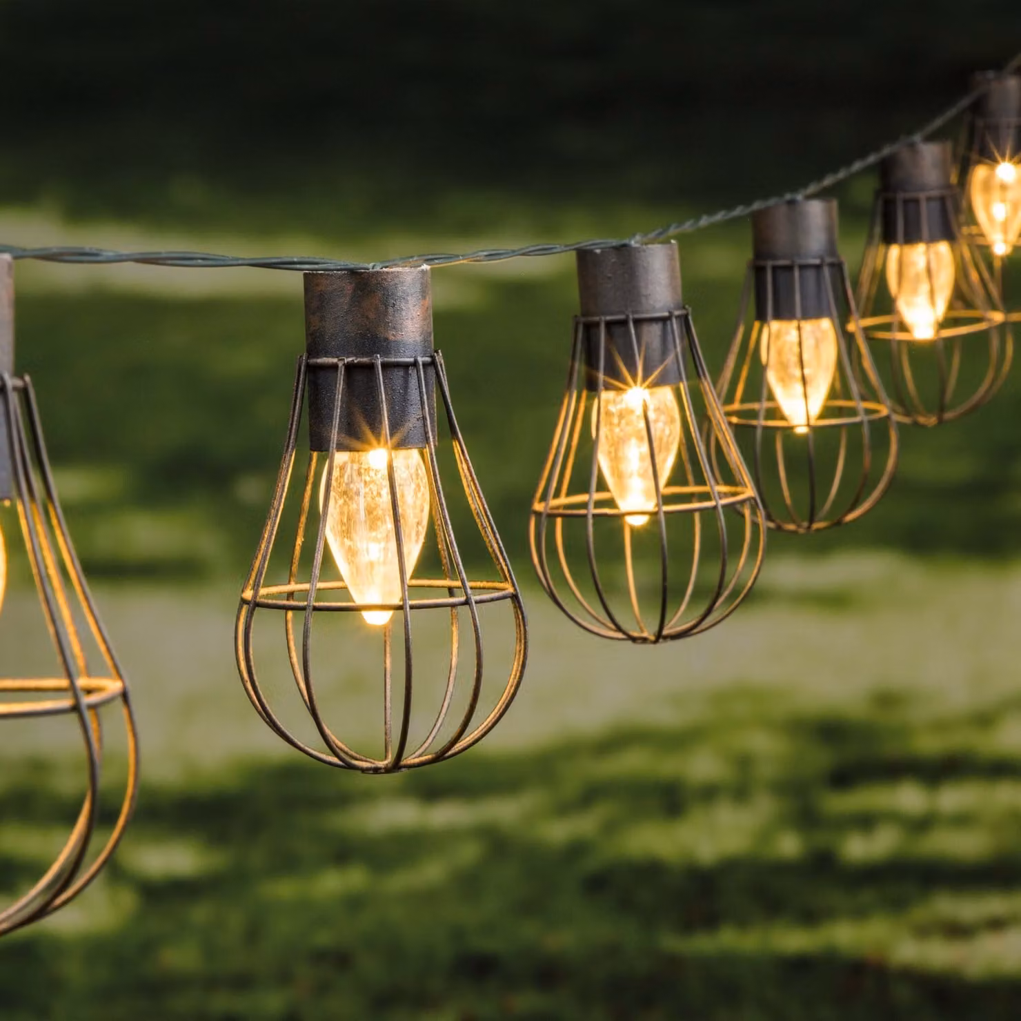 HI LED catena luminosa solare 10 pezzi 5,5 cm