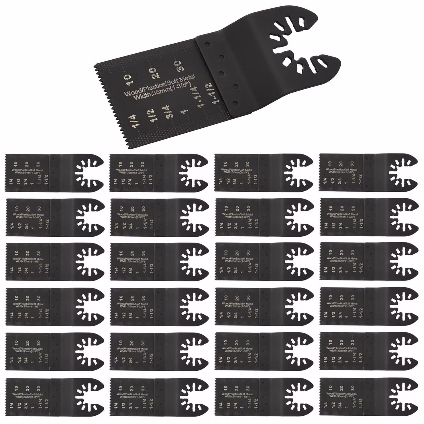 Set di 25 lame oscillanti multifunzione universali