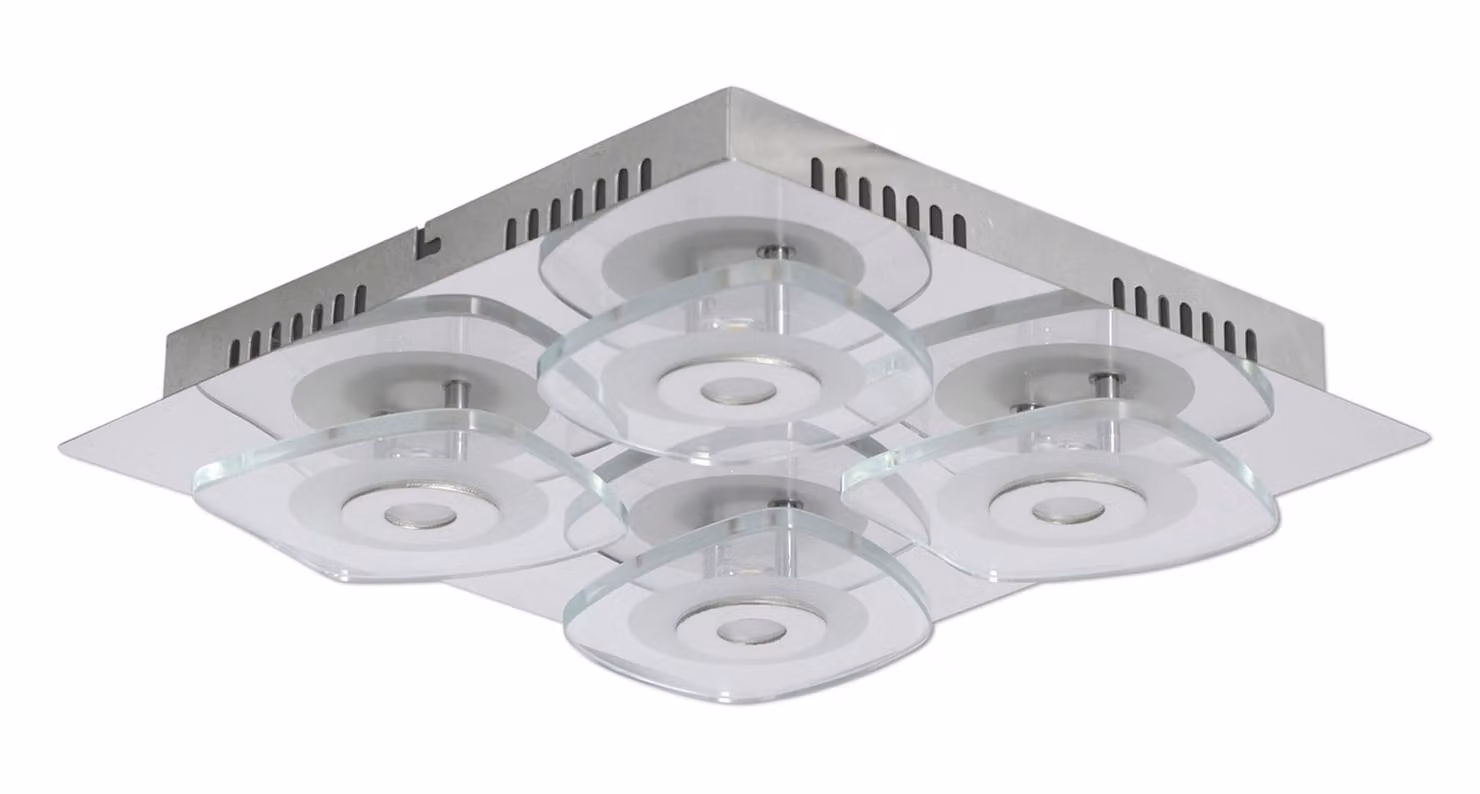 Lampada da parete e soffitto a LED / argento