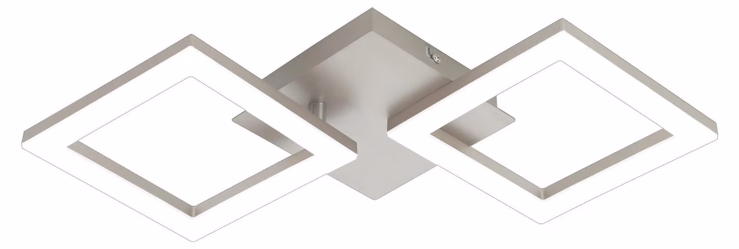 Eglo Plafoniera LED Huerta nichel opaco 47 x 22,5 cm