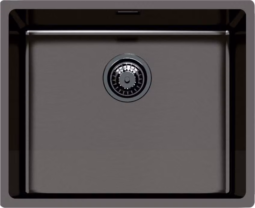 Foster KE Filotop Gun Metal 2155 056 Lavello montato su piano Rettangolare Acciaio inox