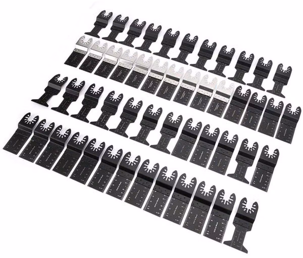 Lame multifunzione, confezione da 50 pezzi - Bimetalliche/per legno/coltelli - Taglio di precisione - Materiale resistente - Adatte a diverse marche - Ideali per