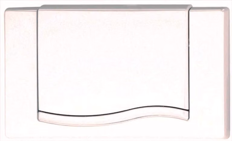 Pannello di azionamento per WC, in plastica, bianco, dimensioni 330x180 mm