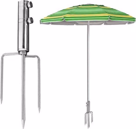 Base per ombrellone con 4 ganci - Spiaggia - Erba - Sabbia - Base per ombrellone da giardino